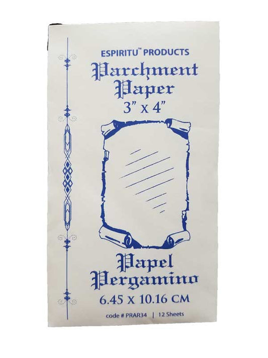 3" x 4" Parchment Paper 12 pack