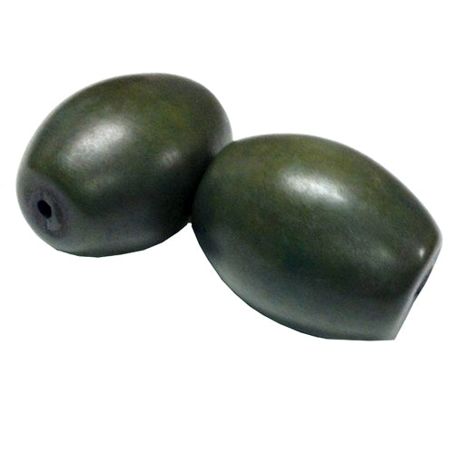 Flat End Tagua Barrel Beads-Dyed-Vegetable Ivory- 30mm Beads with 2.3mm Center Hole-Fair Trade