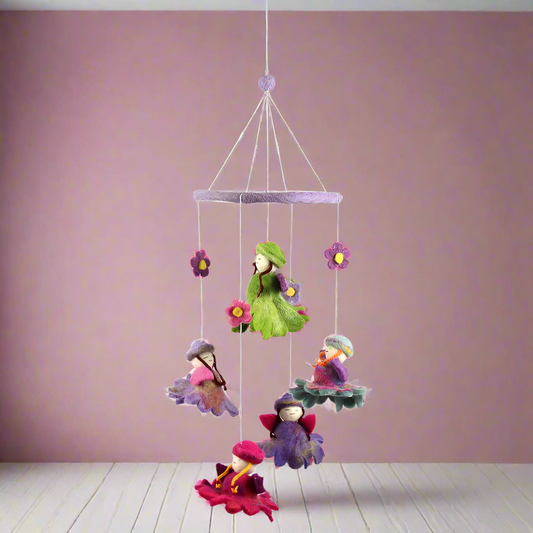 Felt Flower Fairy Mobile - Global Groove