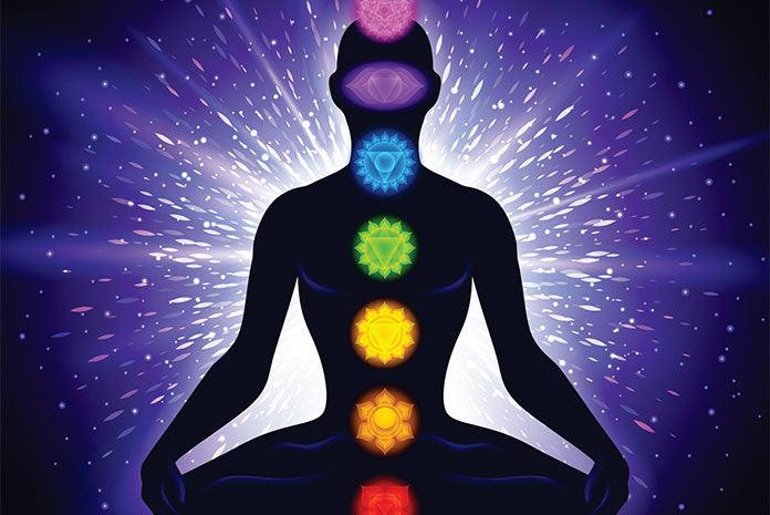 Barra de colores de 7 chakras de salvia blanca de 4"