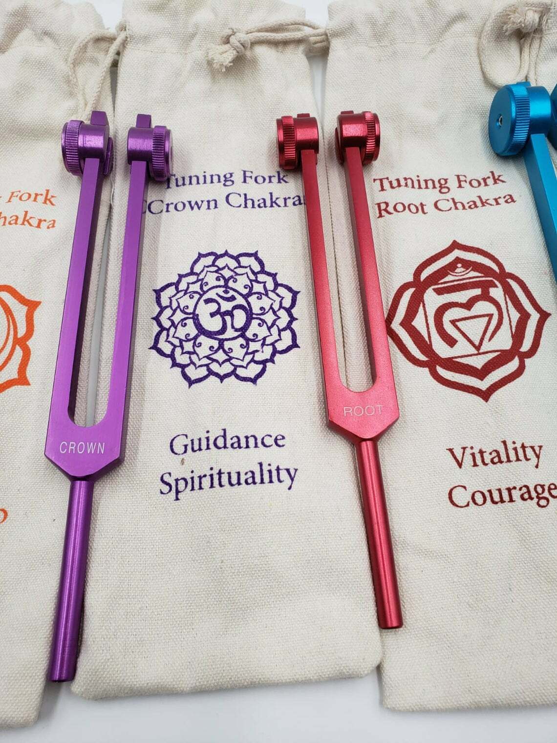 Tuning Fork-Root Chakra (red) 8 1/2" w/ Mallet- 194.18 Hz
