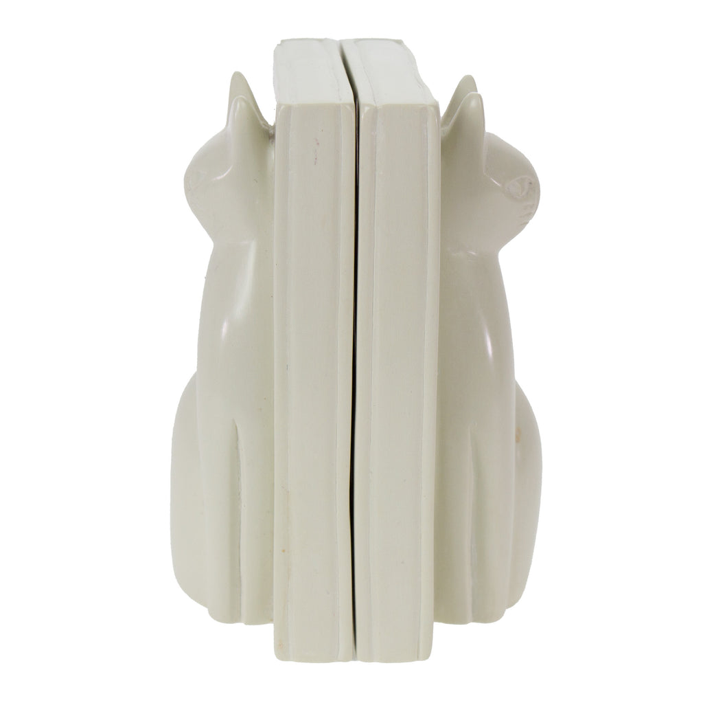 fair trade hand-crafted soapstone majestic cat bookends from Kenya