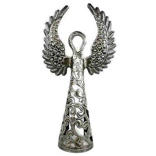 Ángel de metalistería de 16 pulgadas - Wings Up - Croix des Bouquets