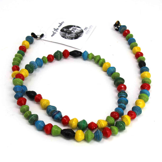 Multi-Color Eyewear Chain made from Recycled Paper-Fair Trade Kenya