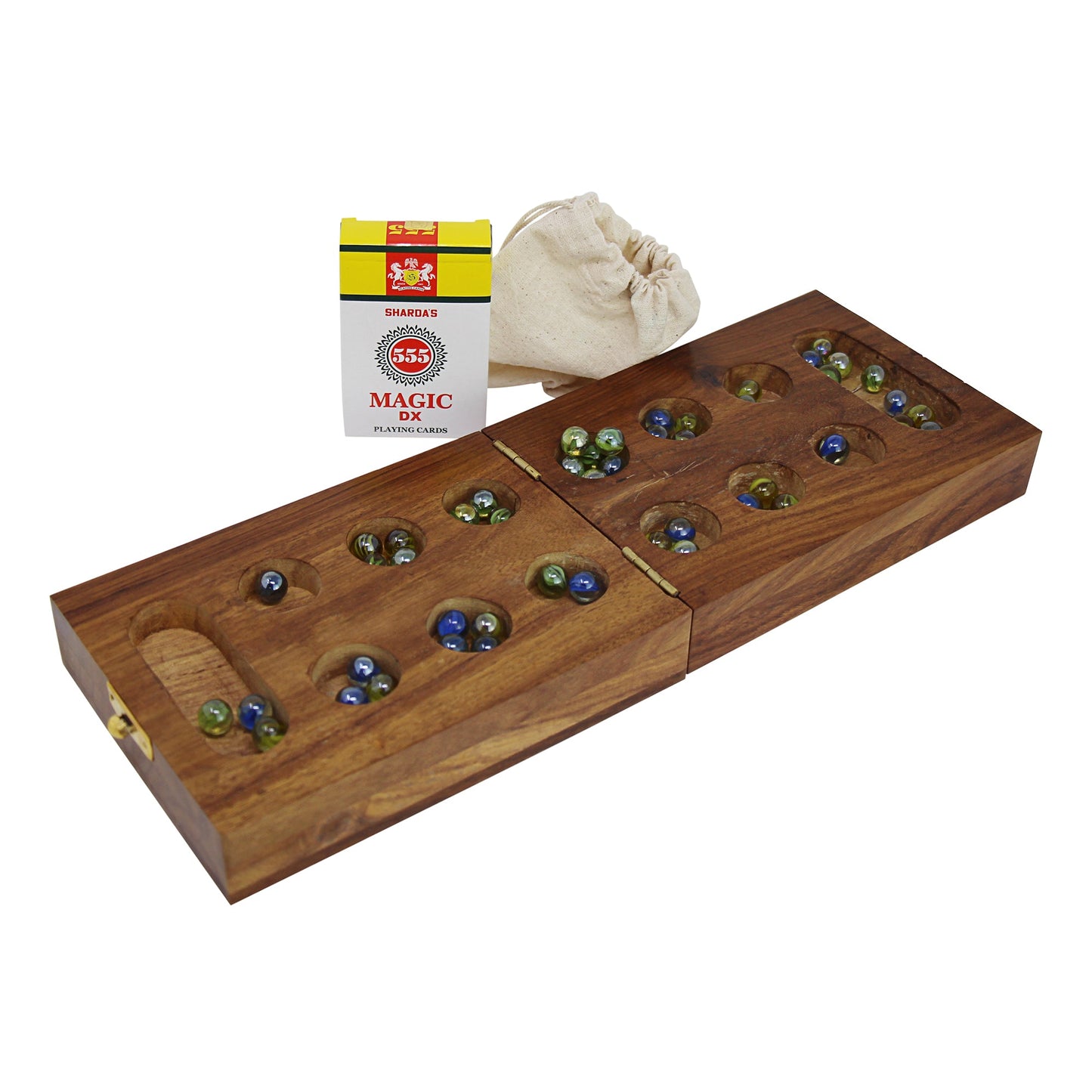 Juego combinado Mancala Cribbage hecho a mano