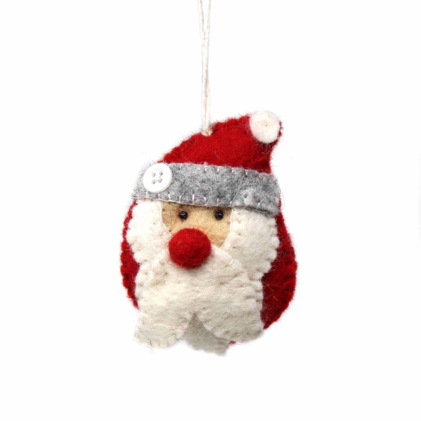 Hand Felted Christmas Ornament: Santa - Global Groove