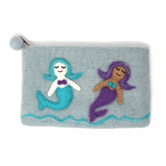 Fieltro hecho a mano: Bolsa de sirena
