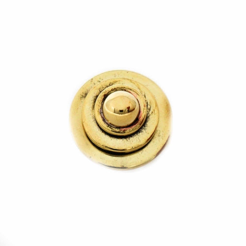 Anillo de latón ajustable abovedado -Latón reciclado-Ecológico-Comercio justo