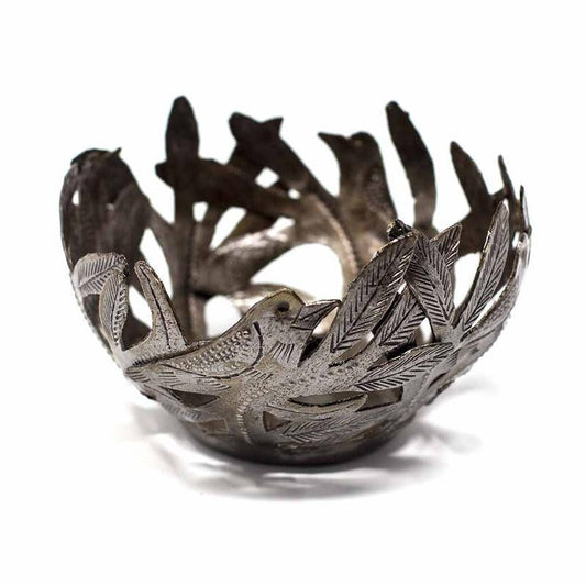 Tazón o votivo decorativo para tambores, pájaros