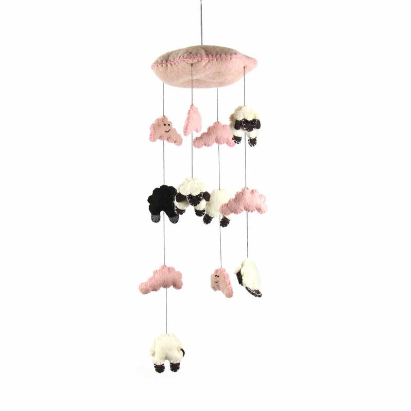 Móvil Counting Sheep - Rosa - Global Groove