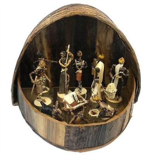 Banana Fiber Arched  Nativity Set - Esther Kariuki -Fair Trade- Kenya